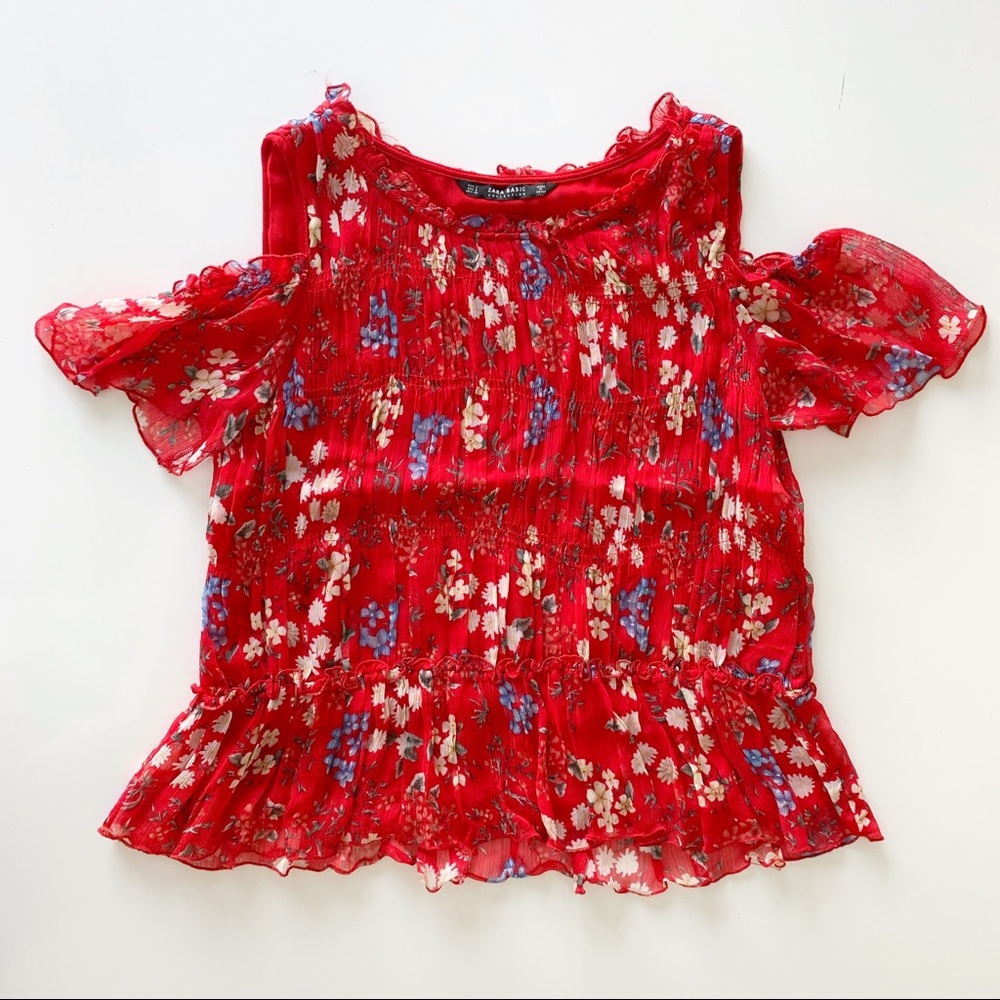 Zara Cold Shoulder Top